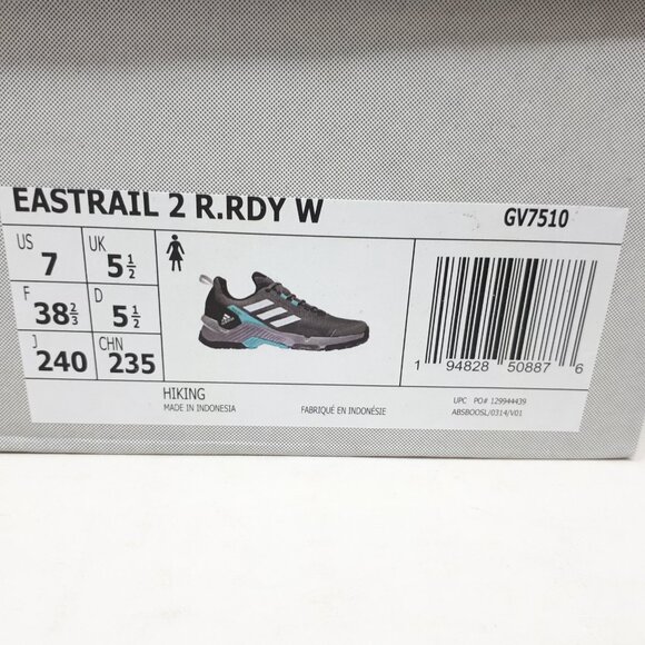 Adidas Eastrail 2 Rain.Rdy Trail Hiking Outdoor Shoe Sneaker Grey Womens 7 US - Picture 10 of 12